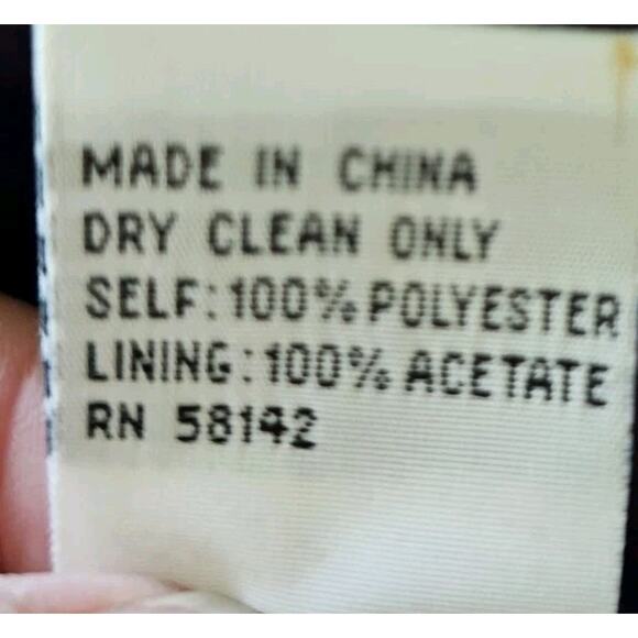 Talbots Navy Blue Beaded Satin Dress Women’s Size 16 Formal New - Picture 9 of 10